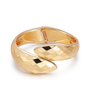 18K Armspange – facettiert, Gold