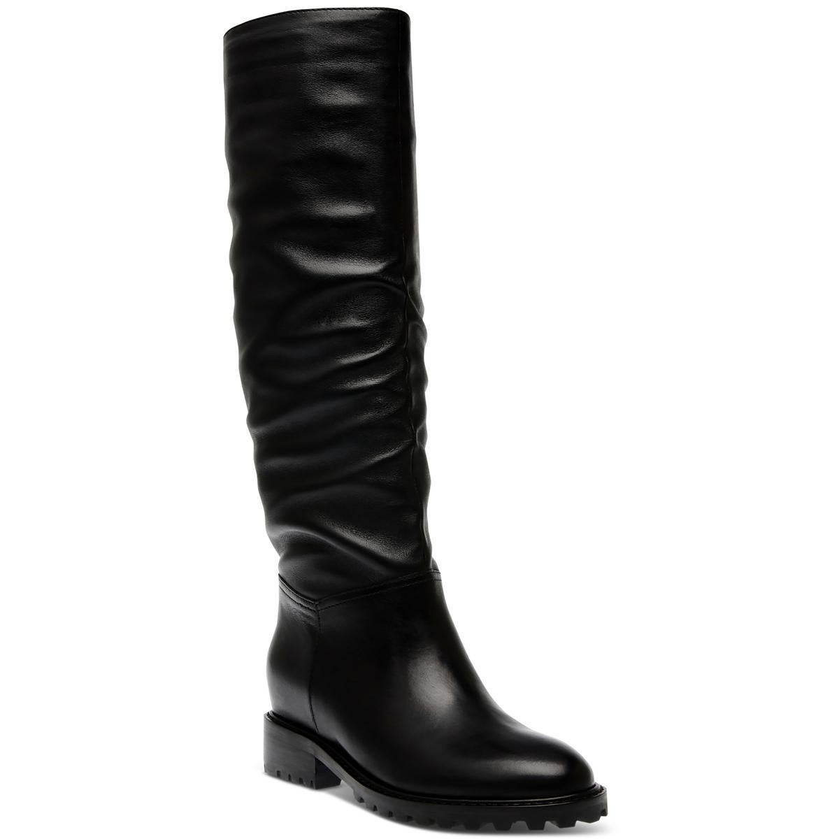 LORAL kniehohe Stiefel – Velourslederimitat, hoher Schaft