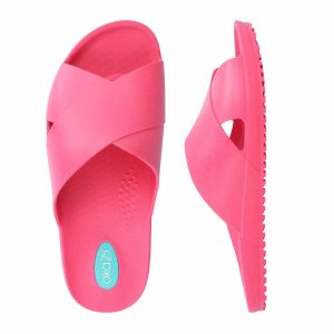 Maxell Damen-Pantoletten – Neonpink – 7733689909308
