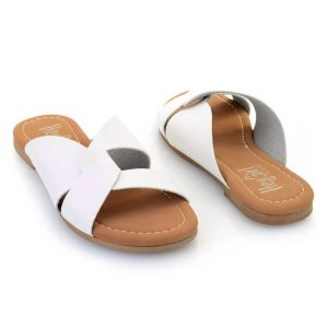 Simply Chic Scuba Damen-Sandalen in Weiß