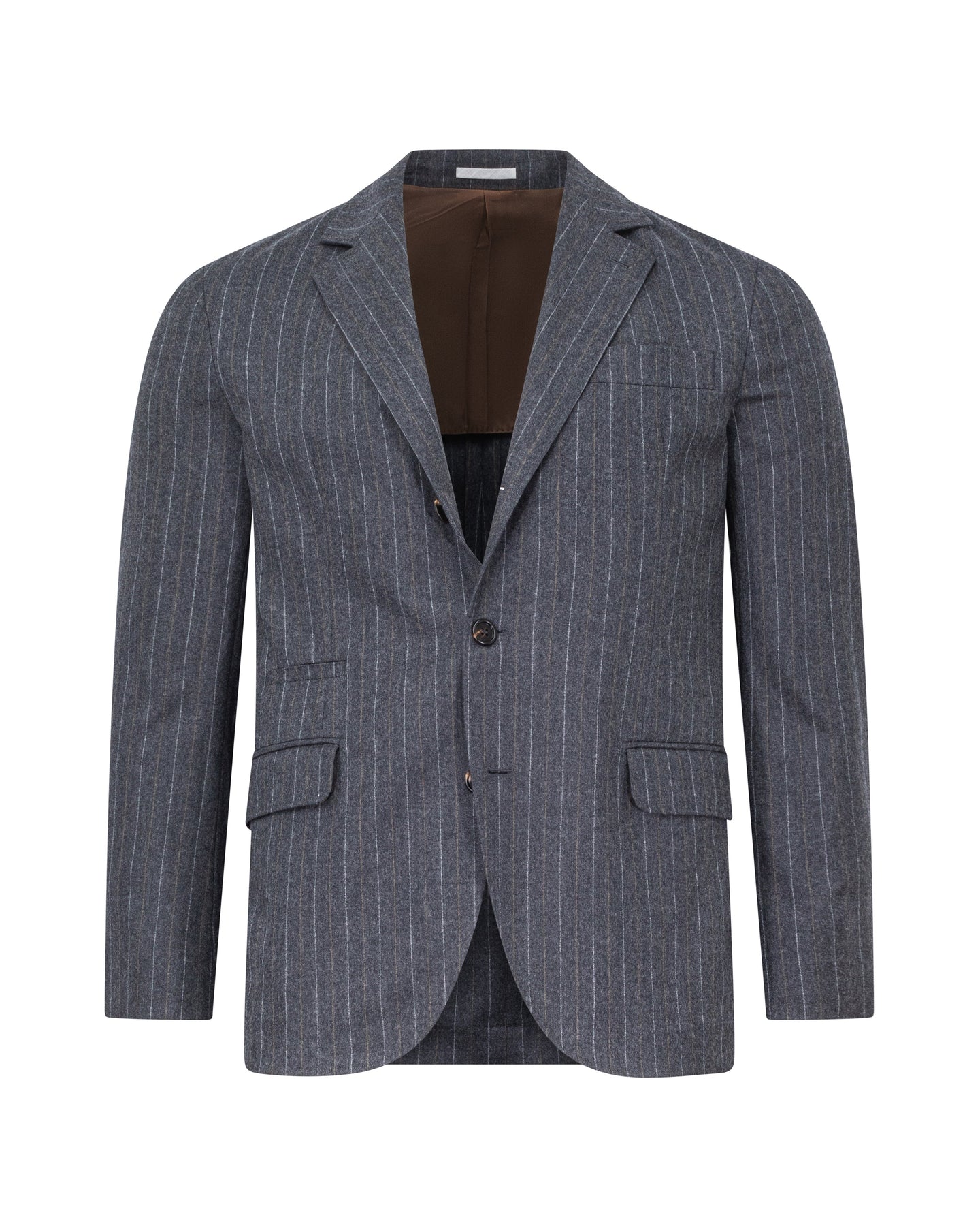 Brunello Cucinelli neuer Wollblazer mit Nadelstreifen in Anthrazitgrau