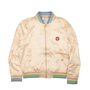 Hellrosa Masao Souvenirjacke aus Seide