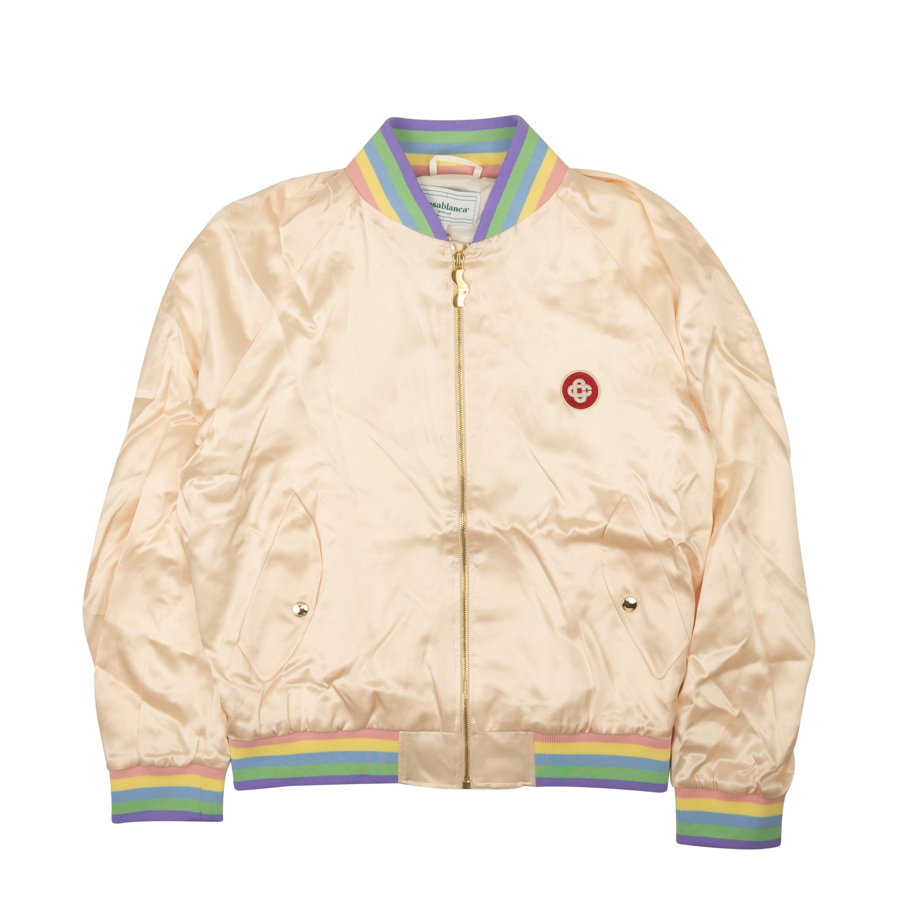 Hellrosa Masao Souvenirjacke aus Seide