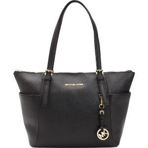 Jet Set große Signature-Shopper-Handtasche aus Saffianoleder
