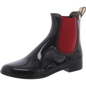 Chelsea-Stiefel aus Gummi im Materialmix
