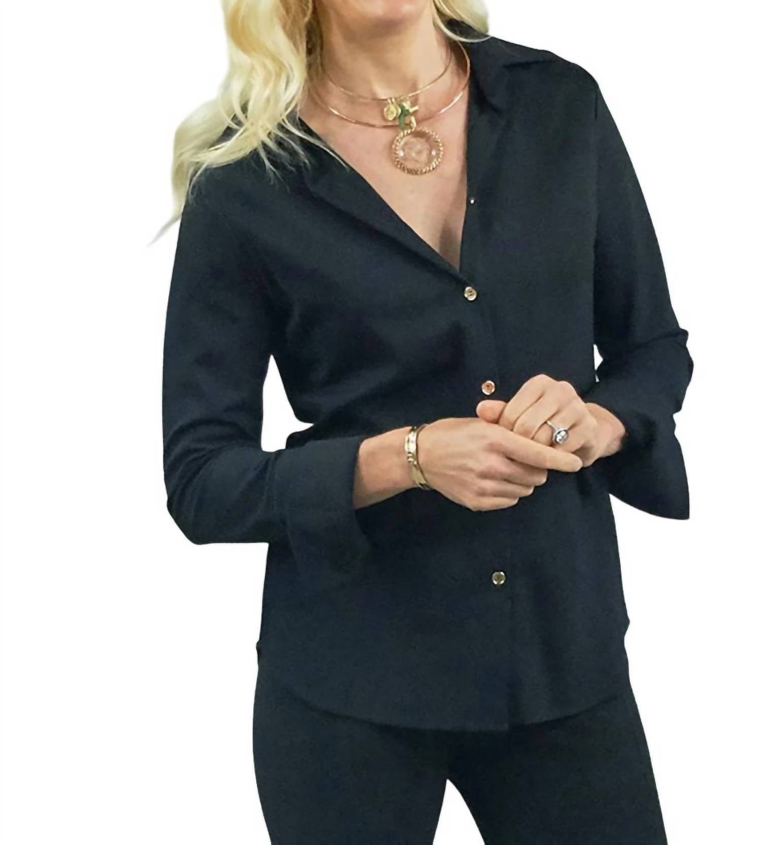 Tenley Hemd in Schwarz
