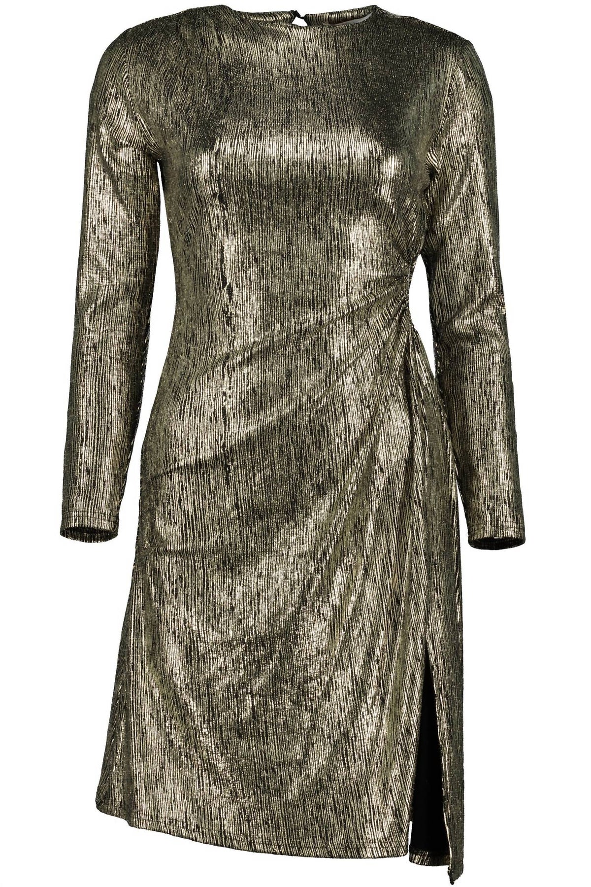 Angelina Kleid mit Cutouts – Goldmetallic