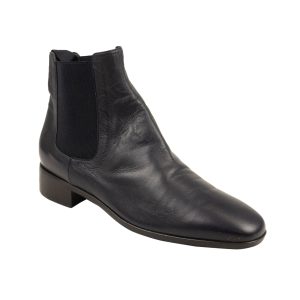 Chelsea-Stiefeletten – Marineblau, Leder