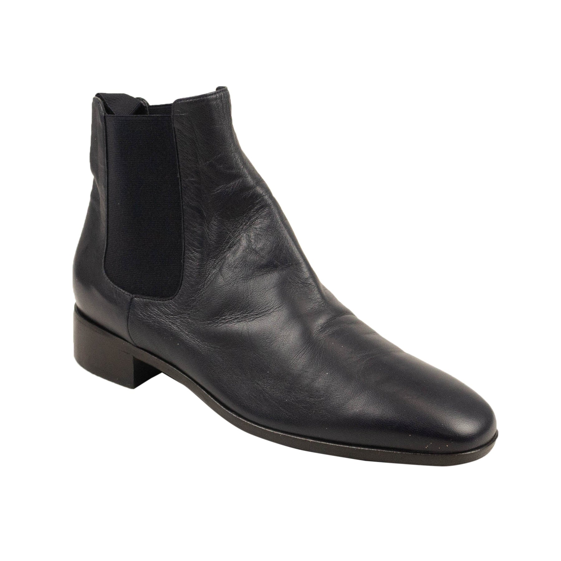 Chelsea-Stiefeletten – Marineblau, Leder