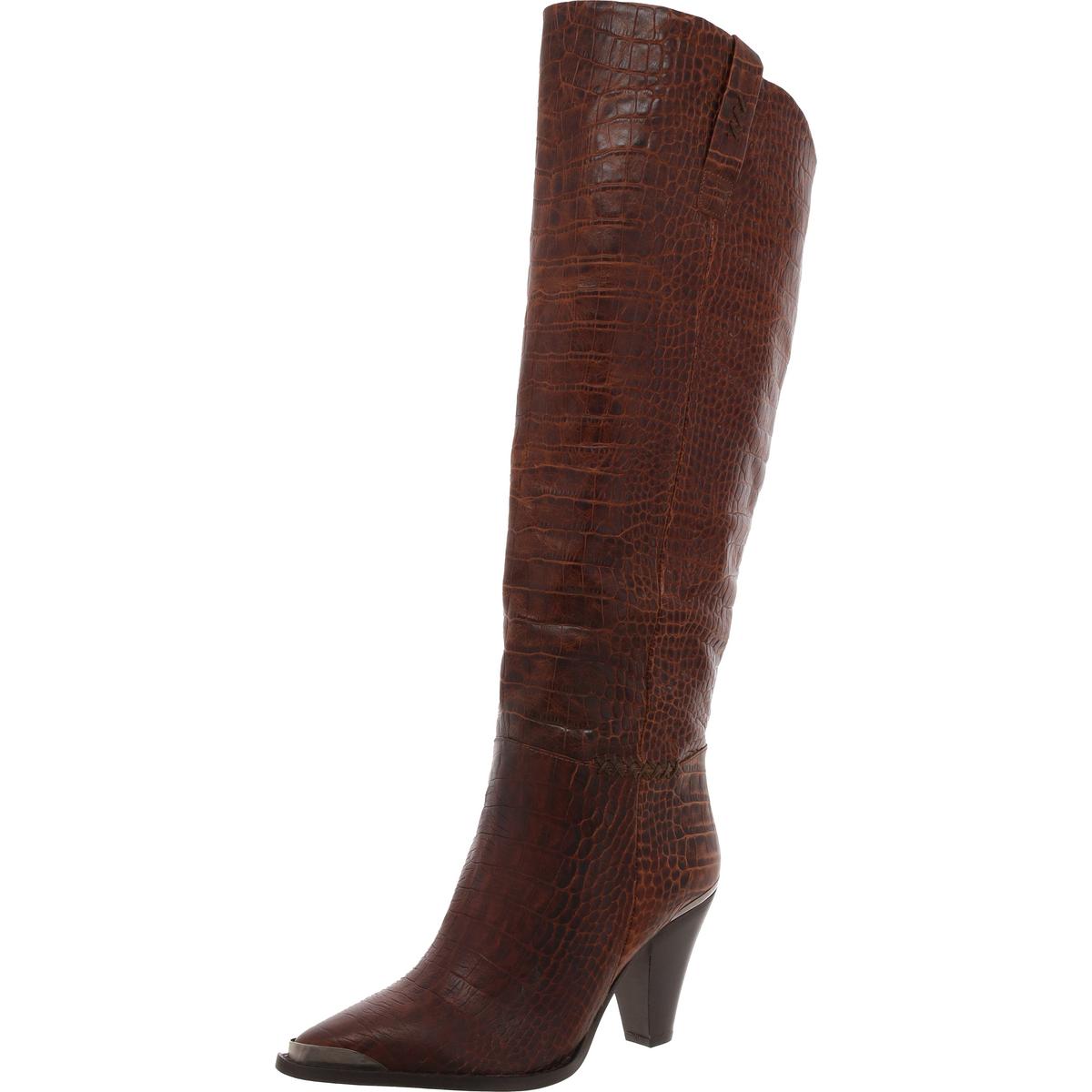 Overknee-Stiefel – Schlangenmuster