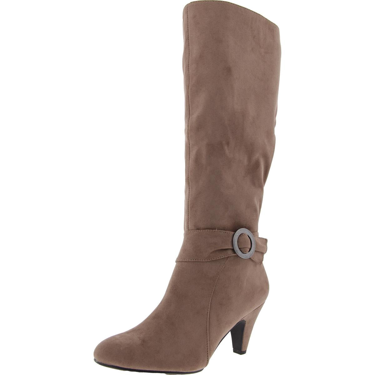 RIMA kniehohe Stiefel – mit Reißverschluss, Veloursleder