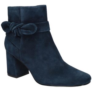 Felicity Stiefeletten – Veloursleder, Schleife
