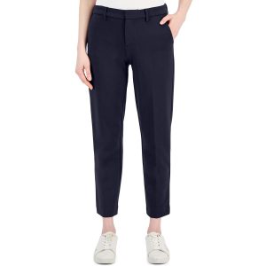 Knöchellange Stretchhose mit hohem Bund