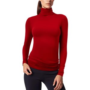 Pullover – unifarben, Jersey, Rollkragen