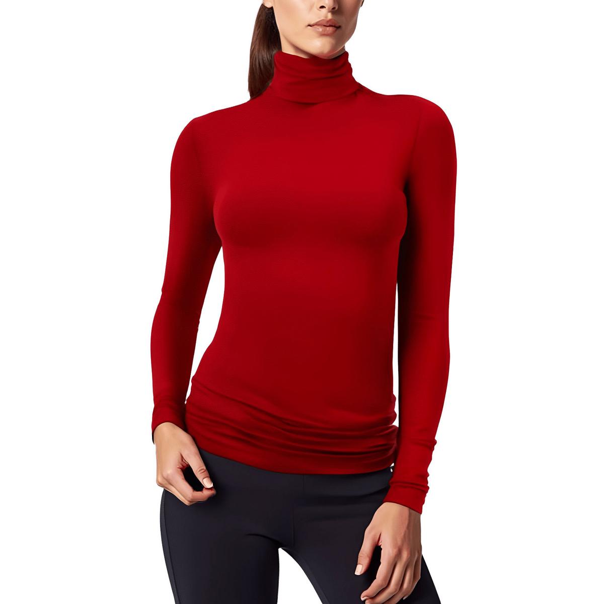 Pullover – unifarben, Jersey, Rollkragen