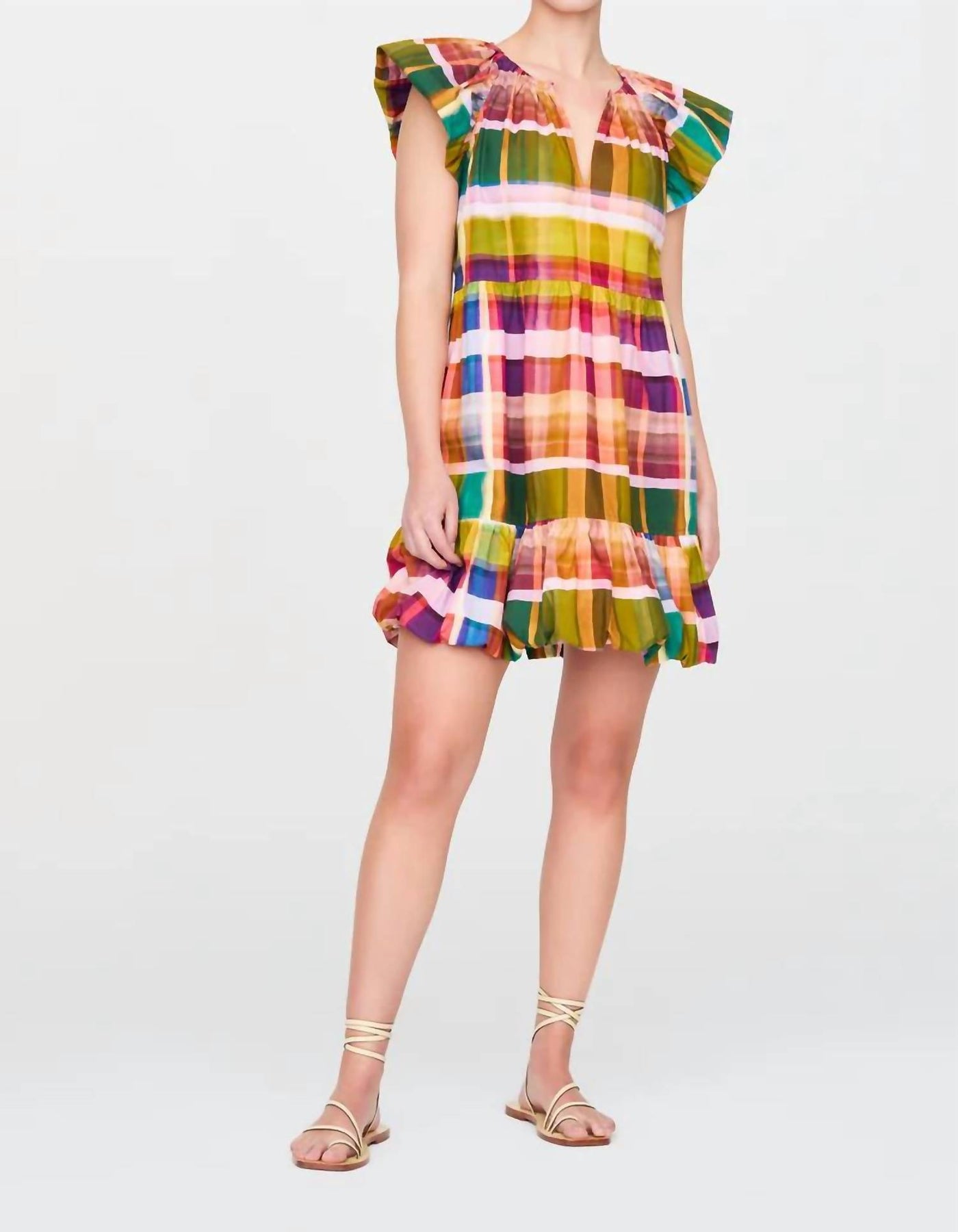 Madras 7732513112124 Kleid – Kleeblattmotiv