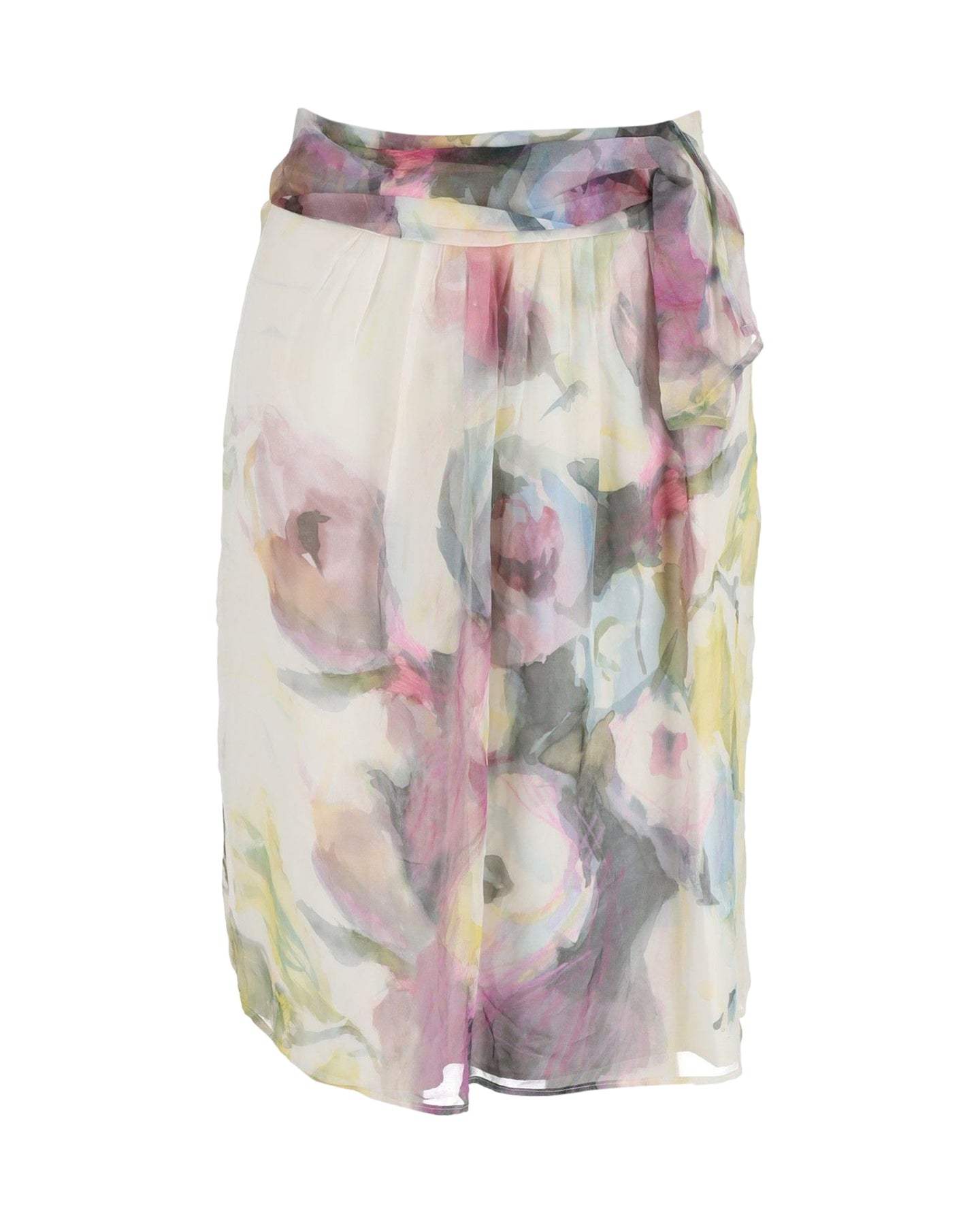 Valentino Rock mit Blumenmuster aus mehrfarbiger Seide