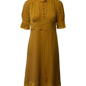 Marc Jacobs Kleid im Vintage-Stil aus senfgelber Seide
