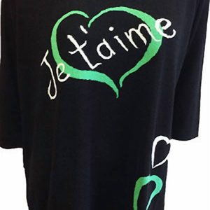 Je’taime Pullover in Schwarz/Grün