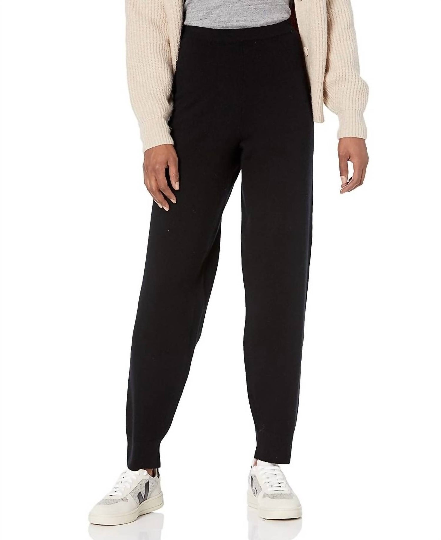 Jogginghose – Wolle, Kaschmir, Schwarz, 7733791555644