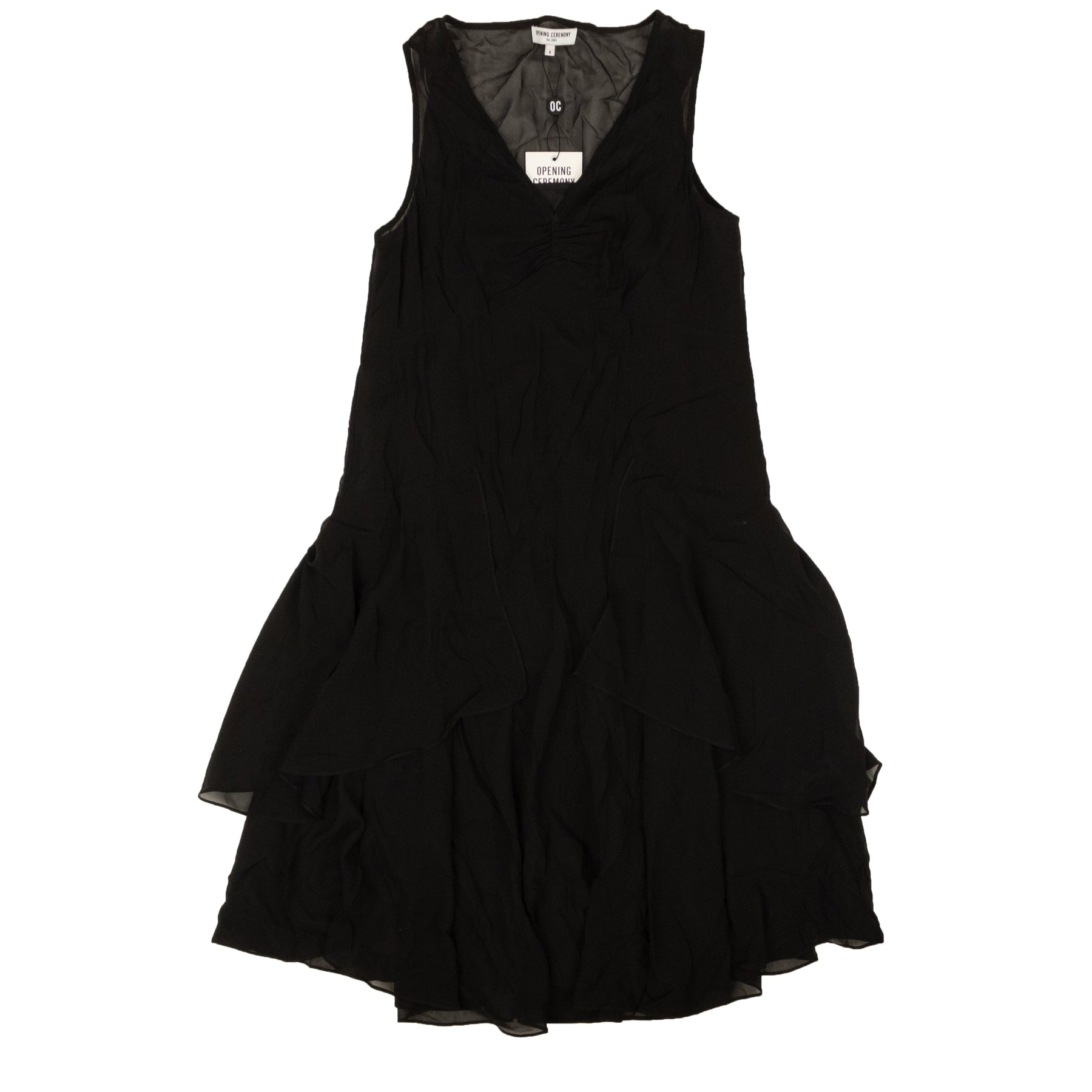 Opening Ceremony Chiffonkleid in Schwarz