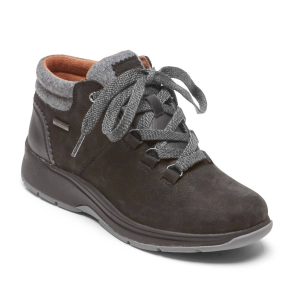 Pyper Damen-Wanderstiefel in mittlerer Weite aus schwarzem Nubuk