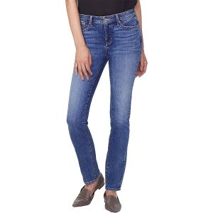 Jeans – mittlere Waschung, mittlerer Bund, schmal geschnitten