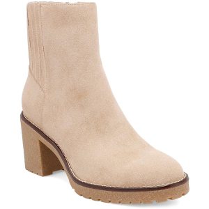 Nubuk-Stiefeletten mit Reißverschluss