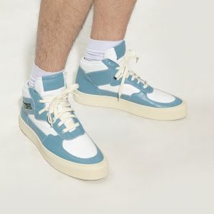 Rhude neue Herren-High-Top-Sneaker in Blau