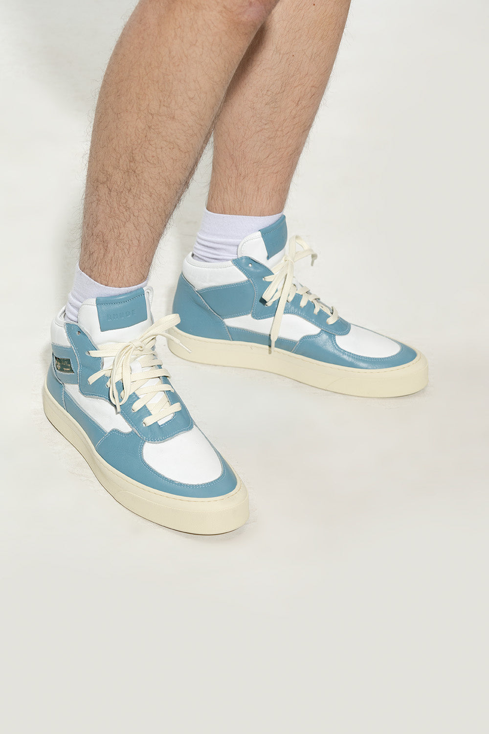 Rhude neue Herren-High-Top-Sneaker in Blau