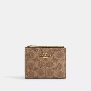 Coach Outlet Signature Geldbörse – Canvas, Klappformat