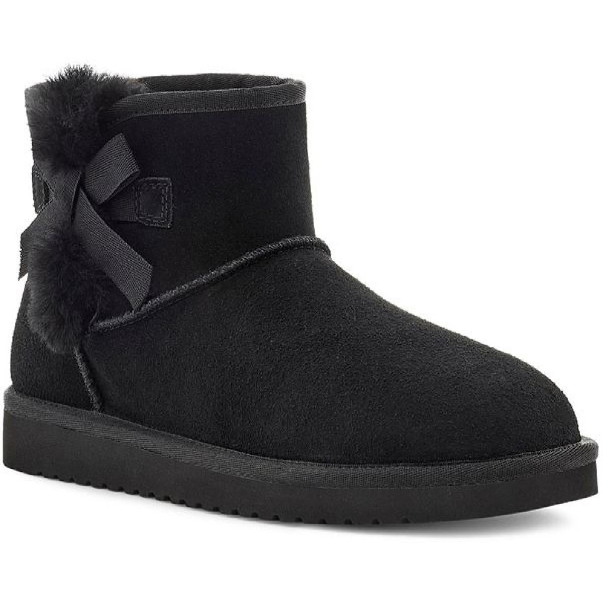Victoria Mini Shearling-Stiefel aus Veloursleder zum Hineinschlüpfen