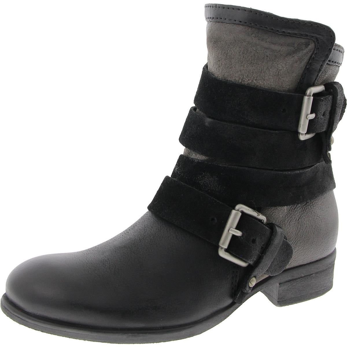 Slater Leder-Stiefeletten mit Riemen