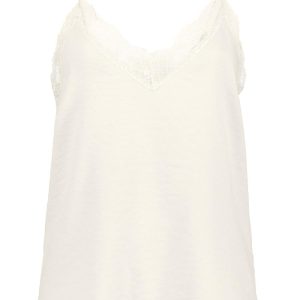 Ultra Violet Lotus Trägertop – Blanc