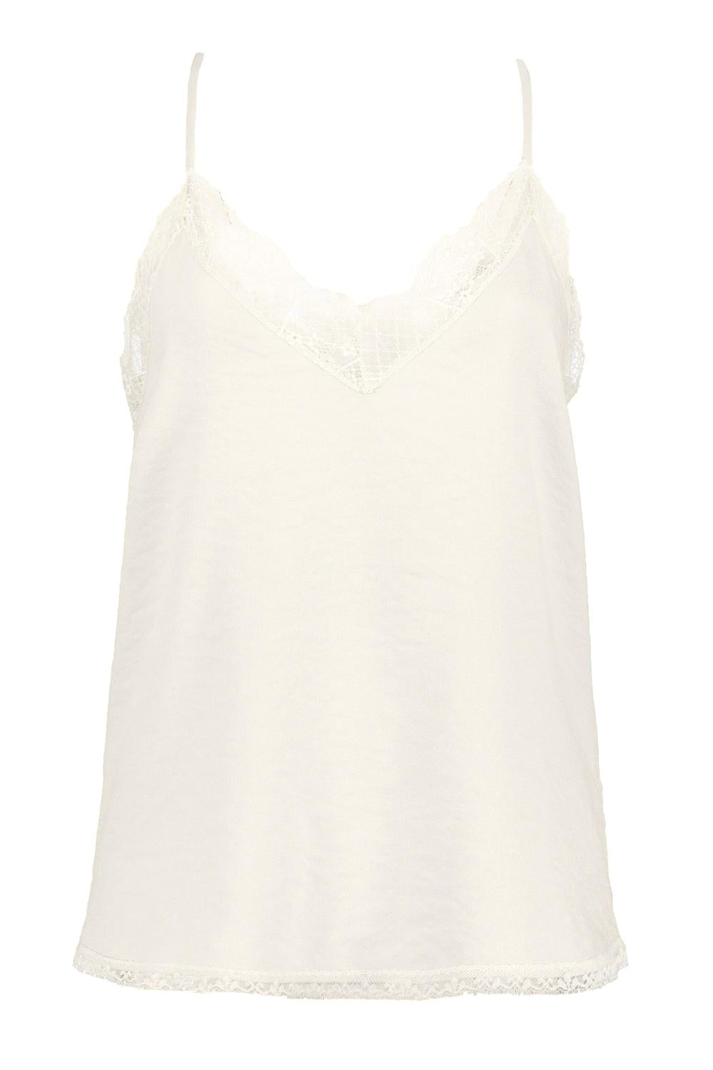 Ultra Violet Lotus Trägertop – Blanc