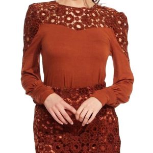 Cuvee Sumatra Bluse – Spitze