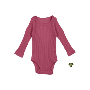 Langarm-Onesie – Himbeere