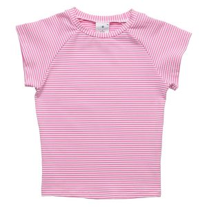 Snapper Rock Rashguard-Oberteil – Raspberry Stripe