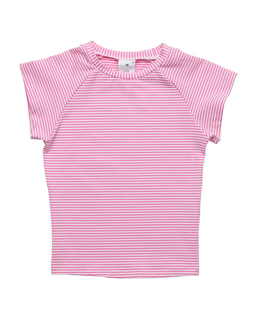 Snapper Rock Rashguard-Oberteil – Raspberry Stripe