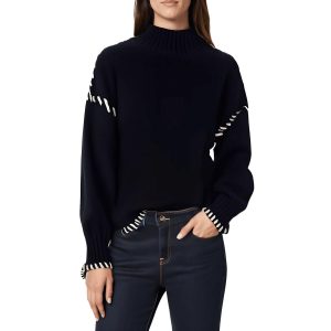 Merril verkürzter Pullover mit Trichterkragen