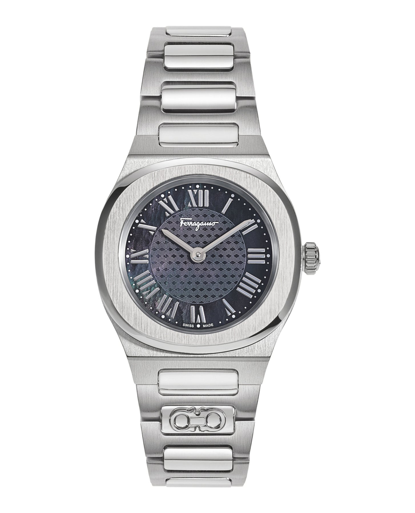 Ferragamo Elliptical Armbanduhr – Perlmutt, 7785055846460