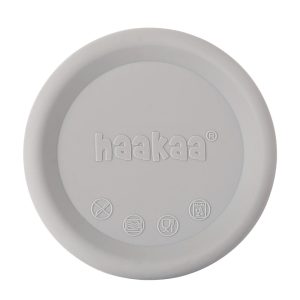 Haakaa Silikon-Deckel für Milchpumpe – Grau