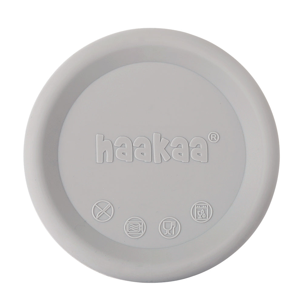 Haakaa Silikon-Deckel für Milchpumpe – Grau