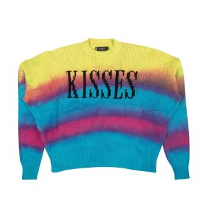 Kisses Pullover – Grobstrick, mehrfarbig
