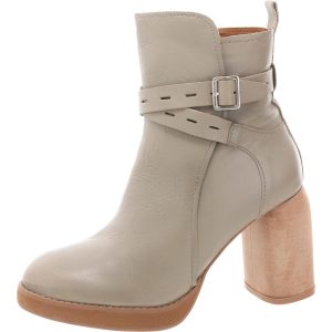 Natesa wadenlange Lederstiefel mit Reißverschluss