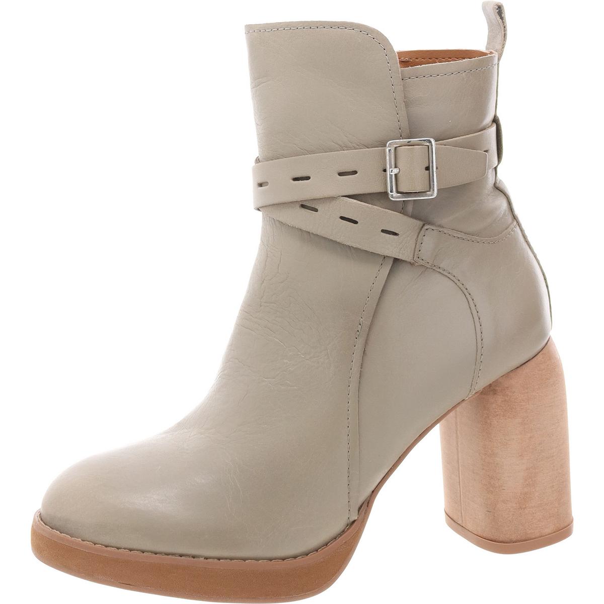Natesa wadenlange Lederstiefel mit Reißverschluss