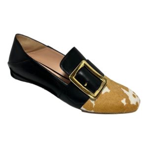 Bally Janelle 6225887 Pony Loafer – Leder, Damen, Schwarz, Weiß