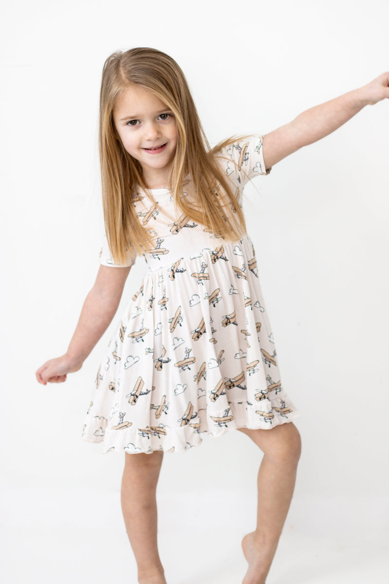 PLANE FUN Dream-Kleid mit Rüschen