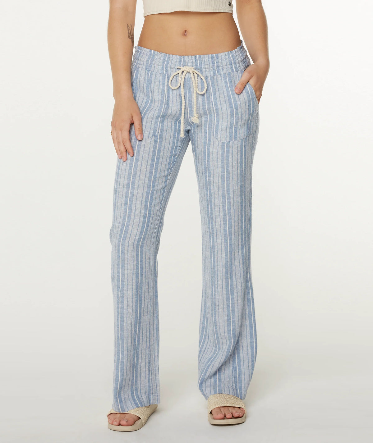 Roxy Oceanside gestreifte Strandhose für Damen