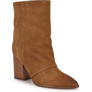 Chaye halbhohe Stiefel – Veloursleder, unifarben